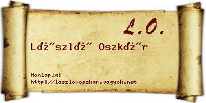 László Oszkár névjegykártya